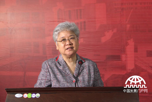 2014年6月7日，由中华少年儿童慈善救助基金会发起建设的共青儿童村正式建成启用，中国宋庆龄基金会副主席唐闻生讲话。中国网/中国发展门户网 魏博 摄